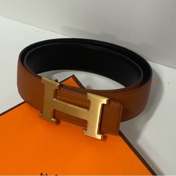 Hermès double-sided belt H-shaped buckle fashion trendy items